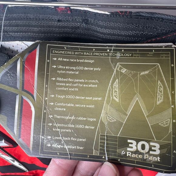 Fly Racing Motocross Pants Youth Size 24 Unisex Nwt Old Stock - Picture 3 of 7